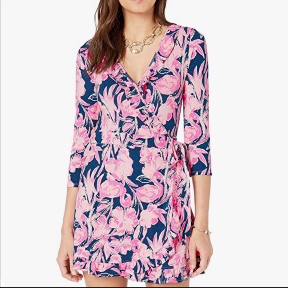 Lilly Pulitzer Jessalynne Wrap Romper Dress